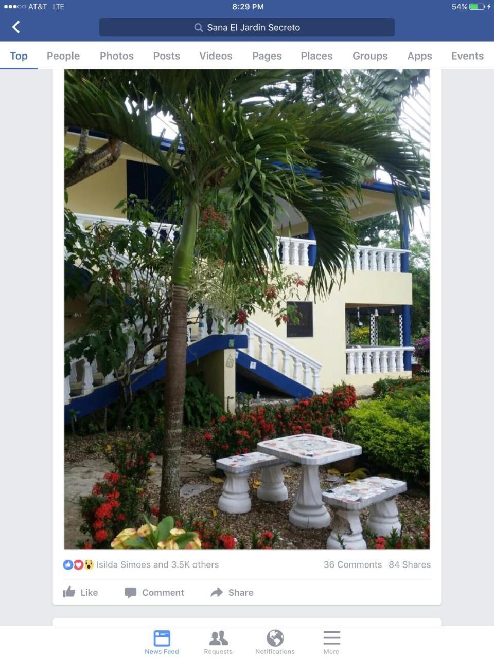 Albergue Sana El Jardin Secreto Santiago De Los Caballeros Exterior foto